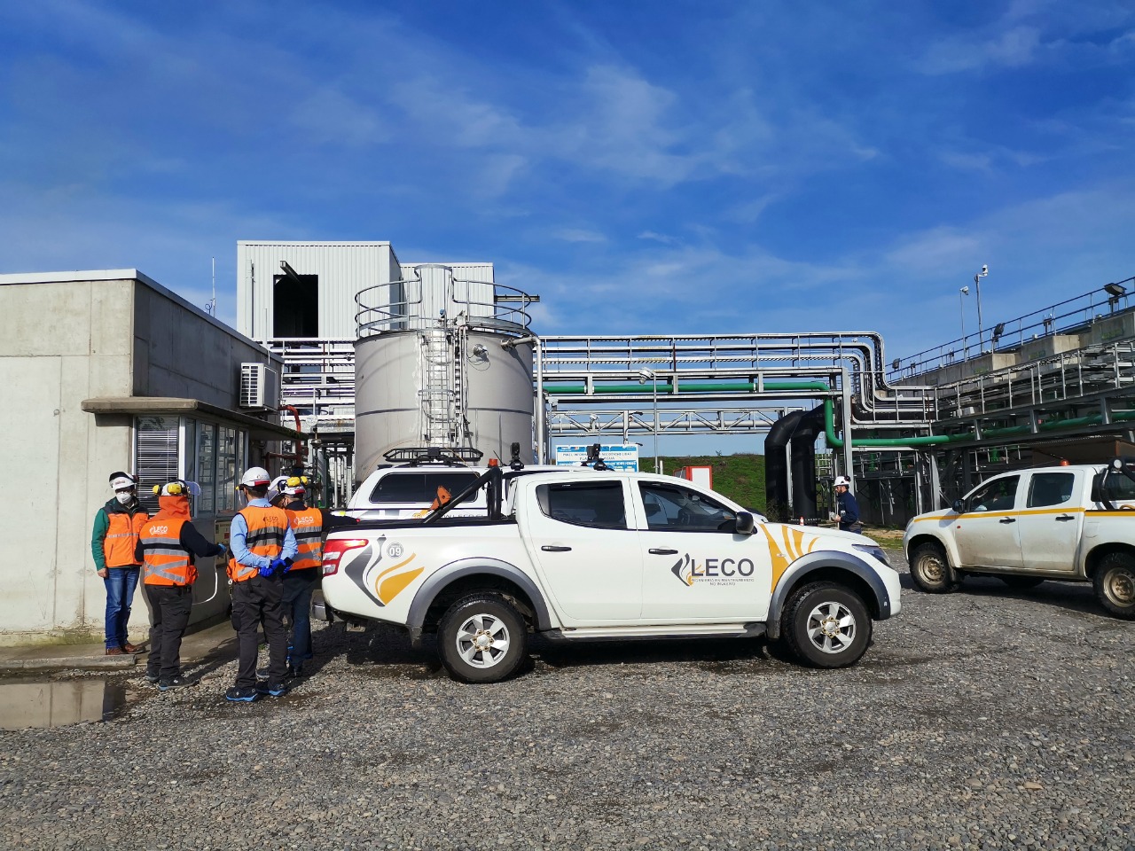 Equipo de trabajo subcontratado en faena